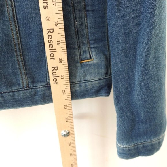 Nano Universe Jacket XS Blue Denim Jean Adult Trucker Japanese Streetwear RARE‎ - Picture 4 of 12